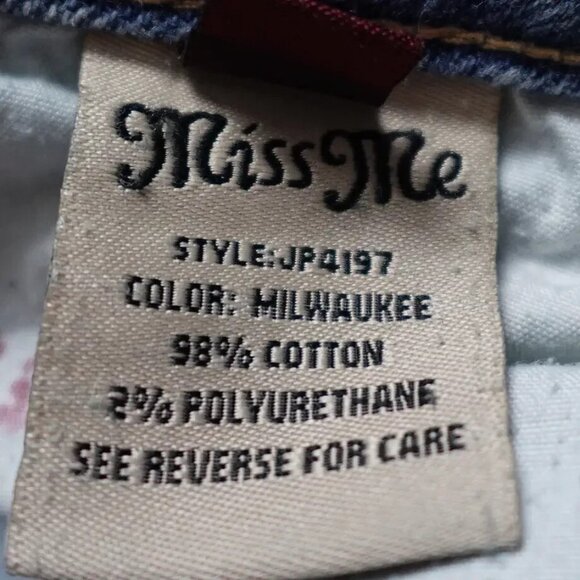 Miss Me Zako USA Co-Branded Jeans Women's 30 Embellished & Embroidered RARE! - Picture 12 of 16